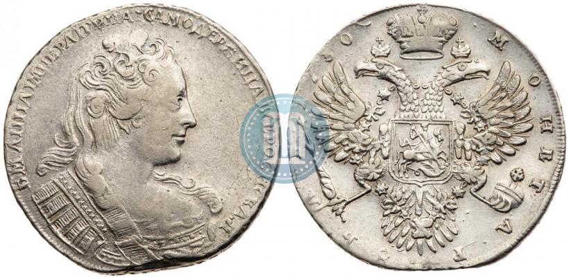 Фото 1 рубль 1730 года  