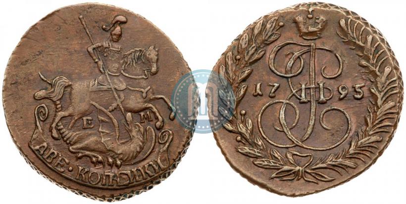 Picture 2 kopecks 1795 year ЕМ 