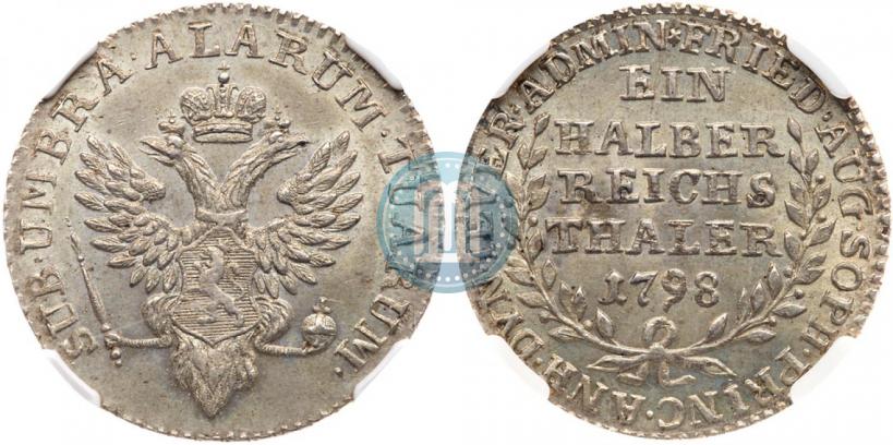 Фото Ein halber reichsthaler 1798 года  "Княжество Йевер"