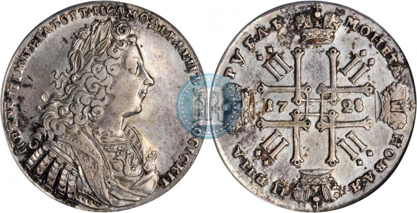 Picture 1 rouble 1728 year  "Type of 1728"