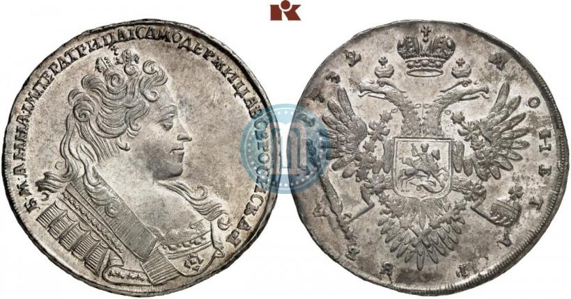 Picture 1 rouble 1732 year  