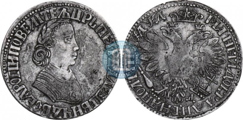 Фото Полтина 1704 года МД "Портрет работы Ф. Алексеева"