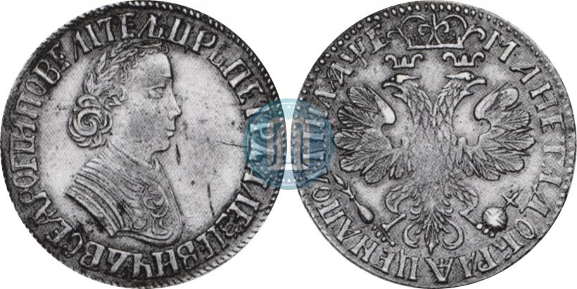 Фото Полтина 1705 года  "Портрет работы Ф. Алексеева"