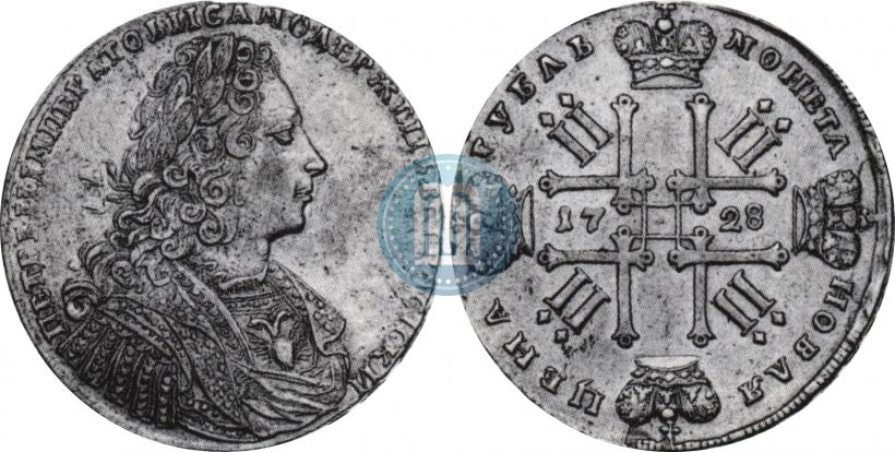 Picture 1 rouble 1728 year  "Type of 1728"