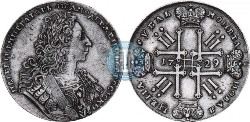 Picture 1 rouble 1729 year  "Type of 1729"