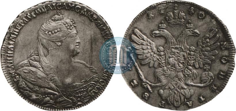 Picture 1 rouble 1740 year  "Moscow type"