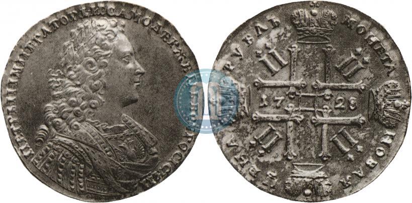 Фото 1 рубль 1728 года  "Тип 1728"