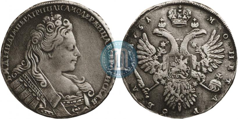 Picture 1 rouble 1731 year  