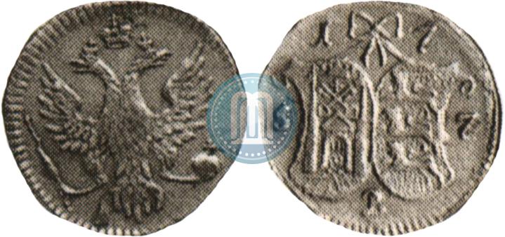 Фото 2 копейки 1757 года  "Ливонез"