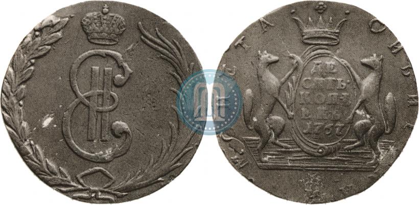 Picture 10 kopecks 1767 year  