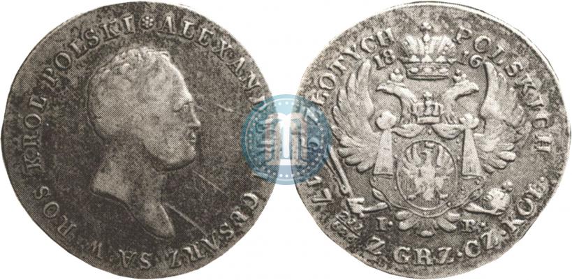 Picture 5 złotych 1816 year IB 