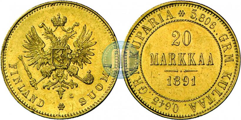 Фото 20 марок 1891 года L 