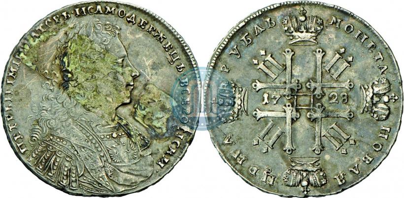 Фото 1 рубль 1728 года  "Тип 1728"