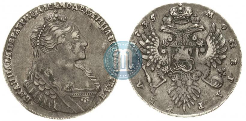 Picture 1 rouble 1735 year  