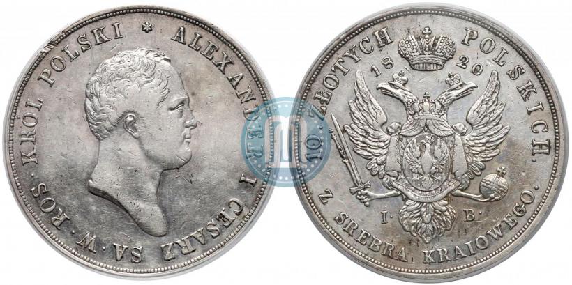 Picture 10 złotych 1820 year IB 