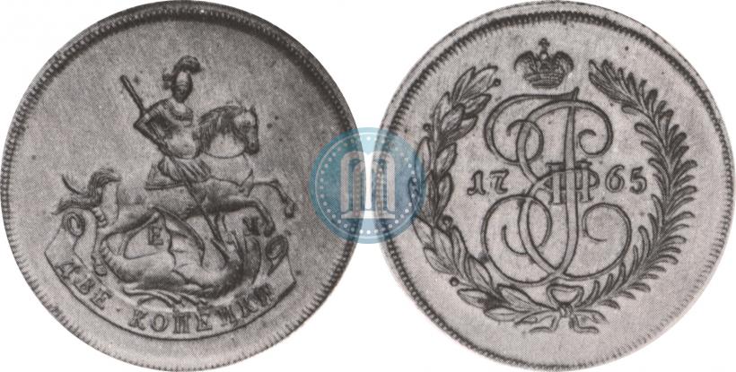 Picture 2 kopecks 1765 year ЕМ 