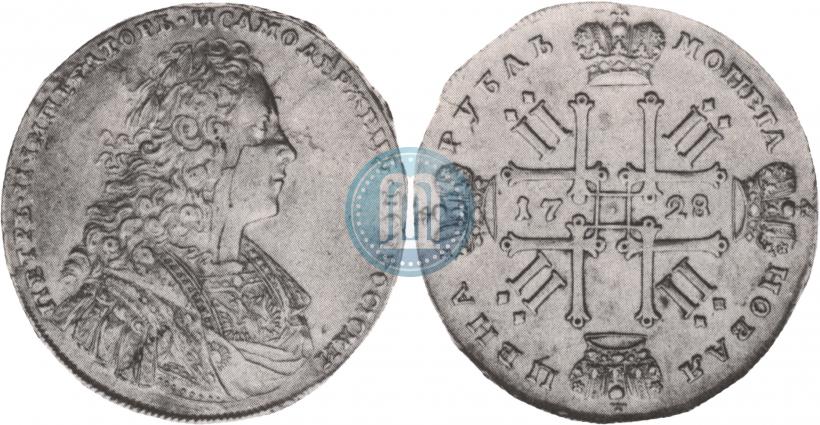 Фото 1 рубль 1728 года  "Тип 1728"