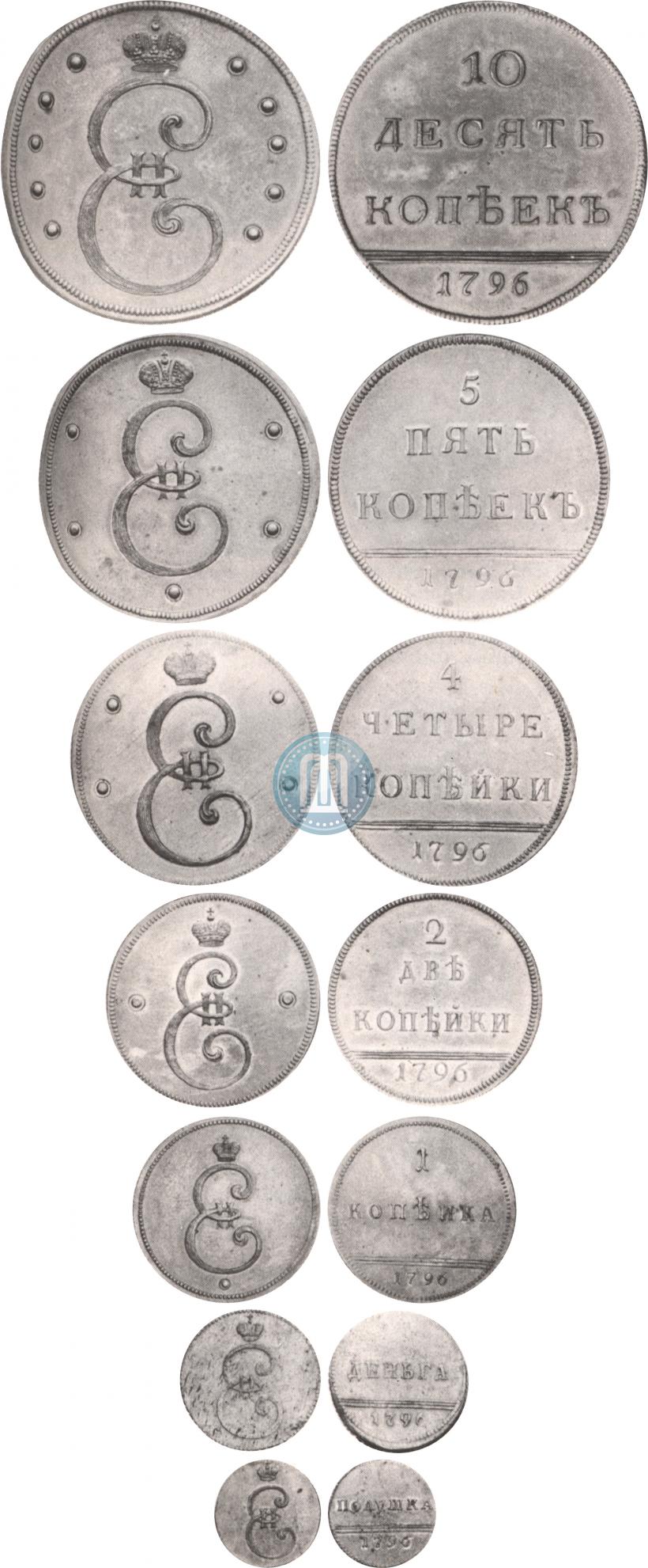 Фото Деньга 1796 года  