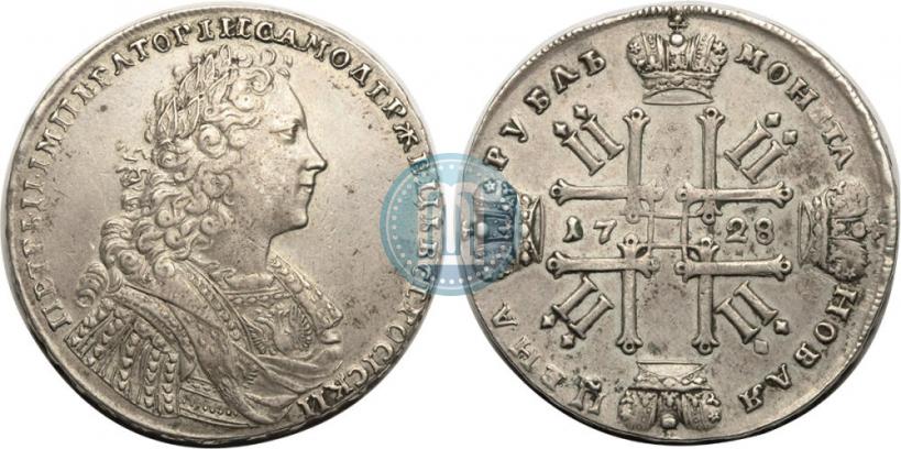 Picture 1 rouble 1728 year  "Type of 1728"