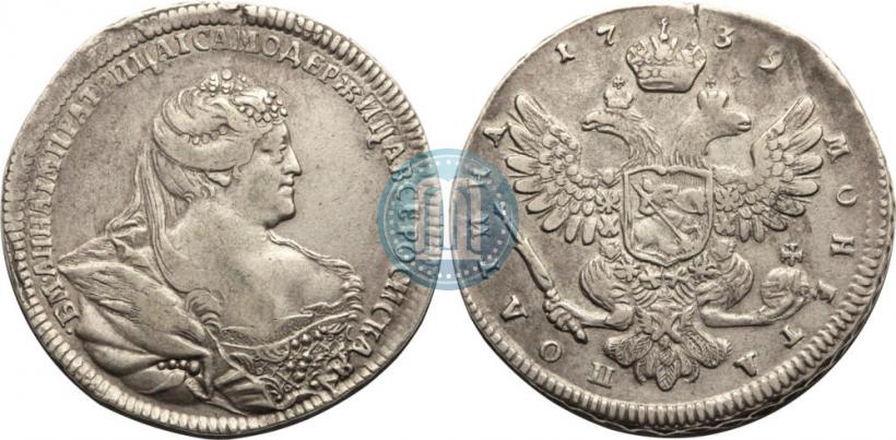 Picture Poltina 1739 year  "Moscow type"
