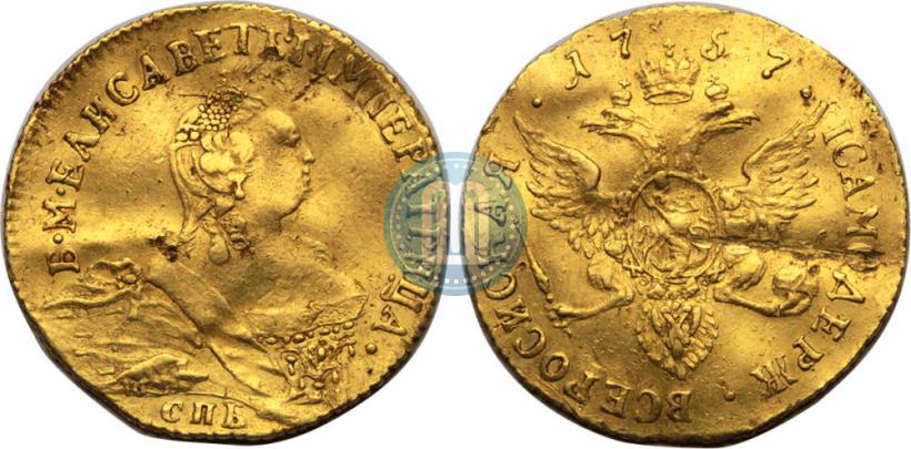 Picture 1 ducat 1757 year СПБ-Ю 
