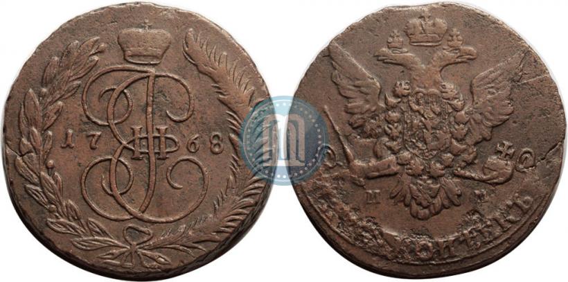 Picture 5 kopecks 1768 year ММ 
