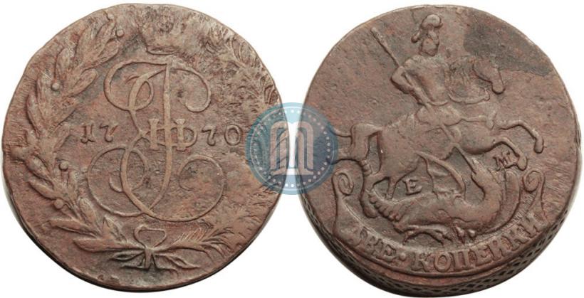 Фото 2 копейки 1770 года ЕМ 