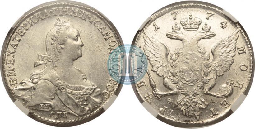 Picture 1 rouble 1777 year СПБ-ФЛ 