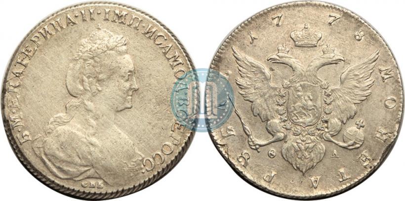 Picture 1 rouble 1778 year СПБ-ФЛ 
