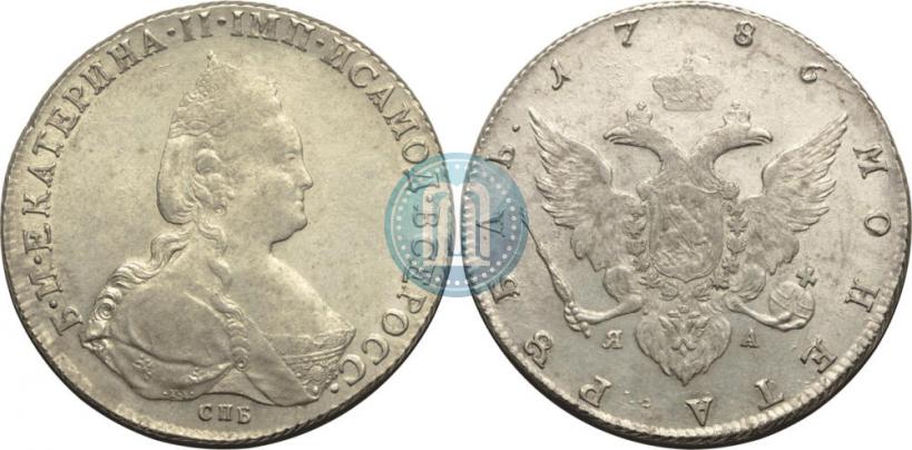Picture 1 rouble 1786 year СПБ-ЯА 