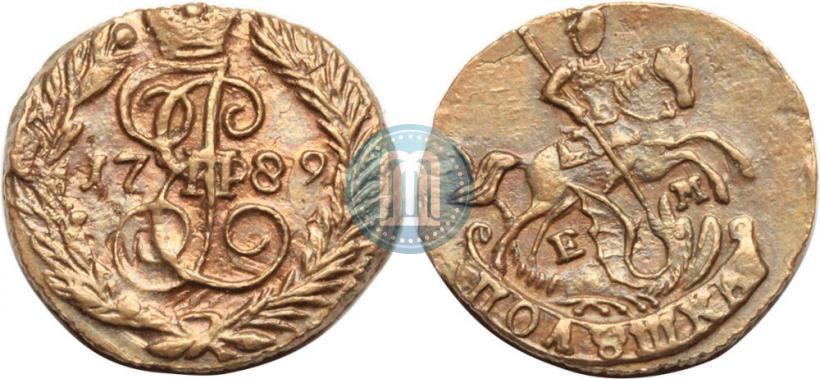 Фото Полушка 1789 года ЕМ 
