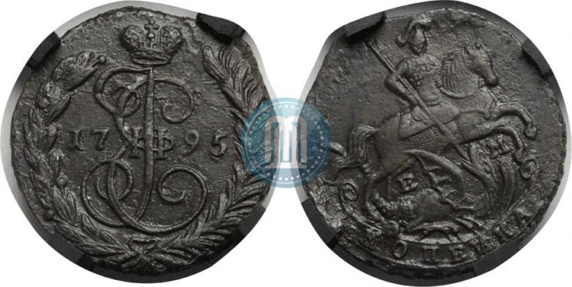 Picture 1 kopeck 1795 year ЕМ 