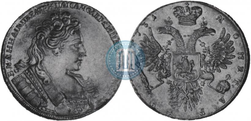 Picture 1 rouble 1731 year  