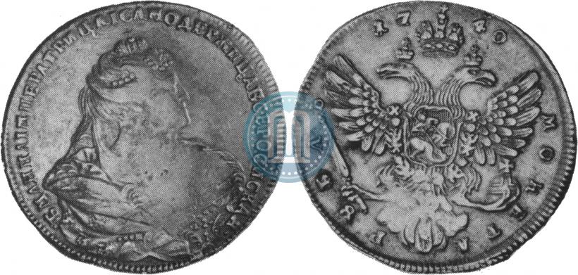Picture 1 rouble 1740 year  "Moscow type"