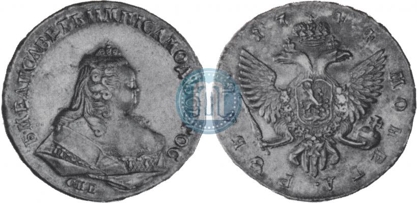 Picture 1 rouble 1744 year СПБ 