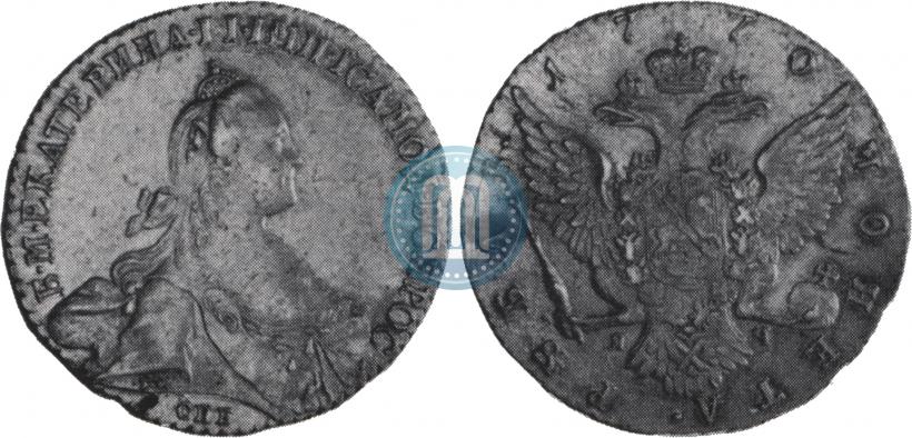 Picture 1 rouble 1770 year СПБ-ЯЧ 