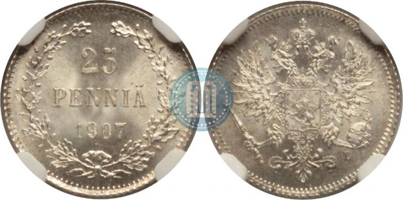 Фото 25 пенни 1907 года L 