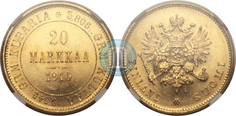 Picture 20 markkaa 1910 year L 
