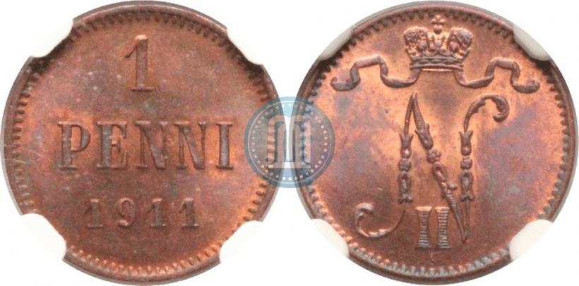 Picture 1 penni 1911 year  