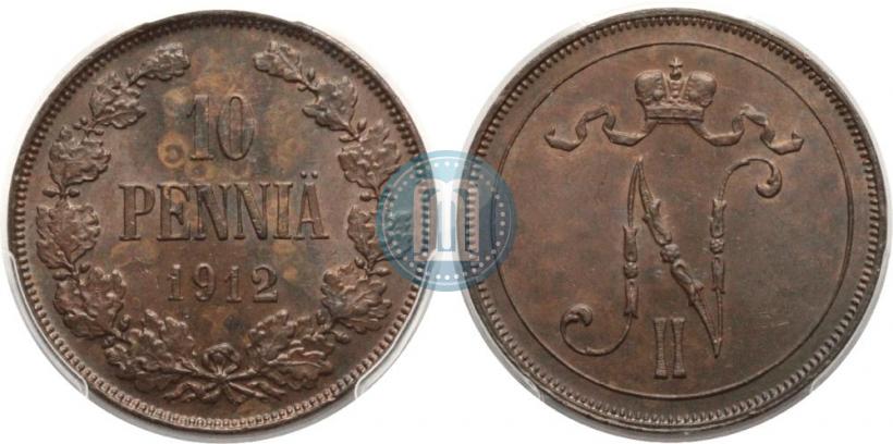 Picture 10 pennia 1912 year  