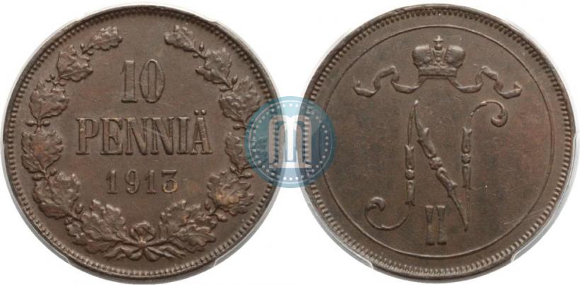 Picture 10 pennia 1913 year  