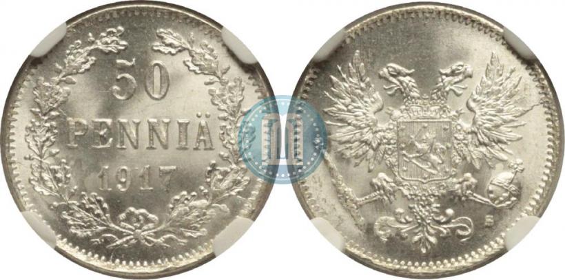 Picture 50 pennia 1917 year S 