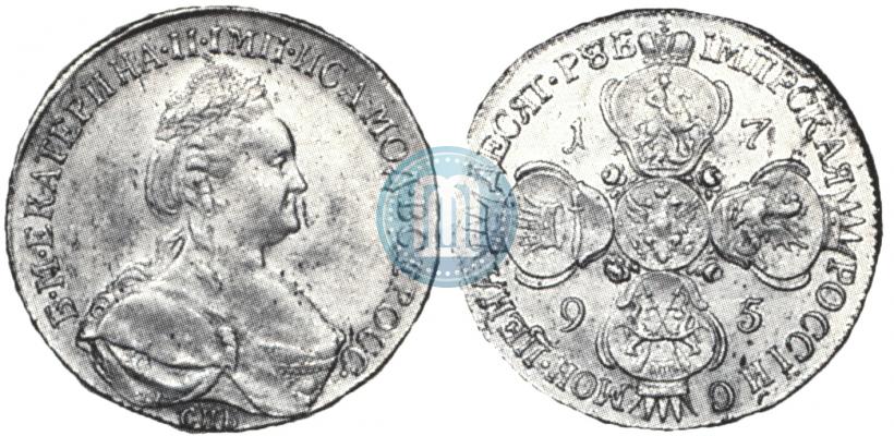 Фото 10 рублей 1795 года СПБ 