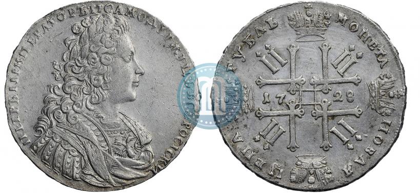 Фото 1 рубль 1728 года  "Тип 1728"