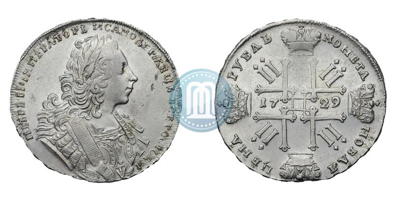 Фото 1 рубль 1729 года  "Тип 1729"