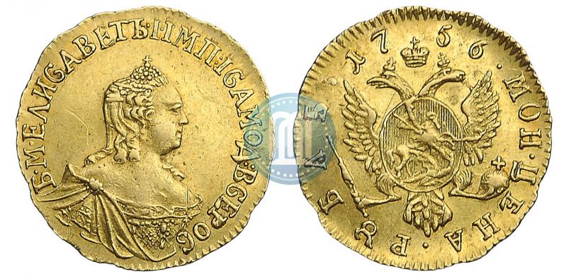 Picture 1 rouble 1756 year  