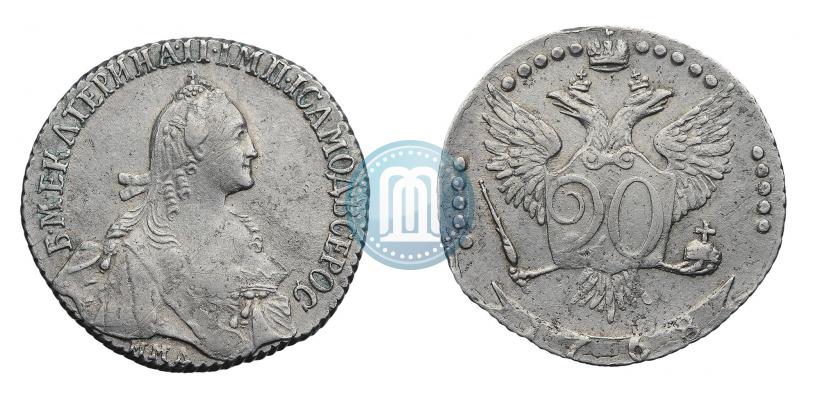 Фото 20 копеек 1768 года ММД 