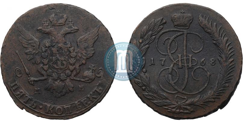 Фото 5 копеек 1769 года ЕМ 