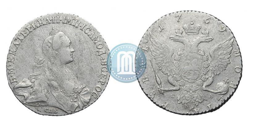 Picture 1 rouble 1769 year СПБ-СА 