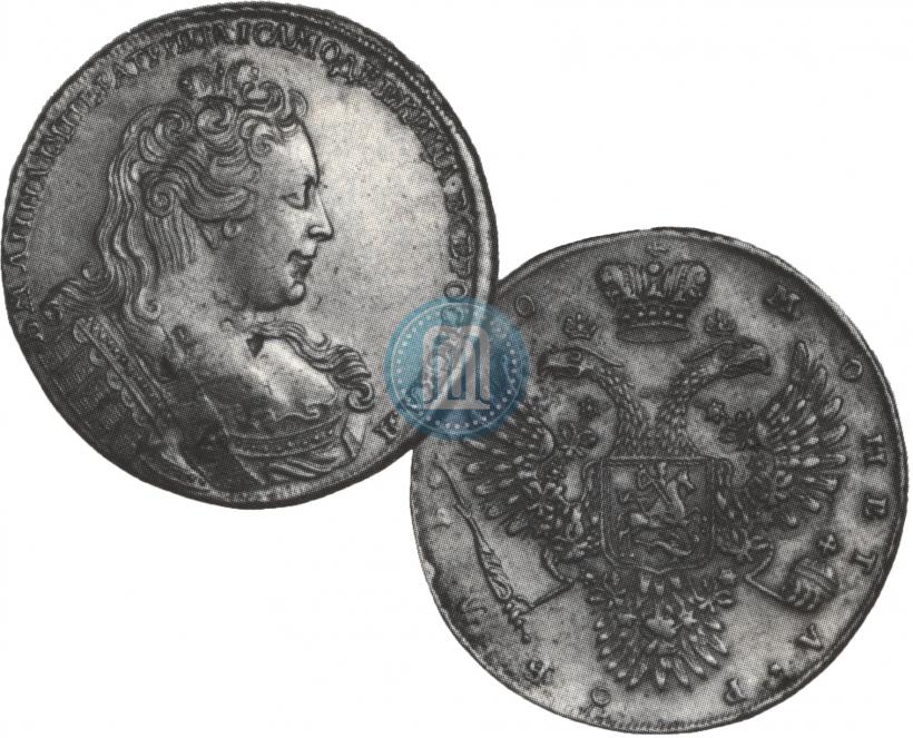 Фото 1 рубль 1730 года  